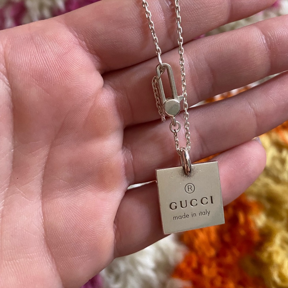 Gucci Tag Necklace